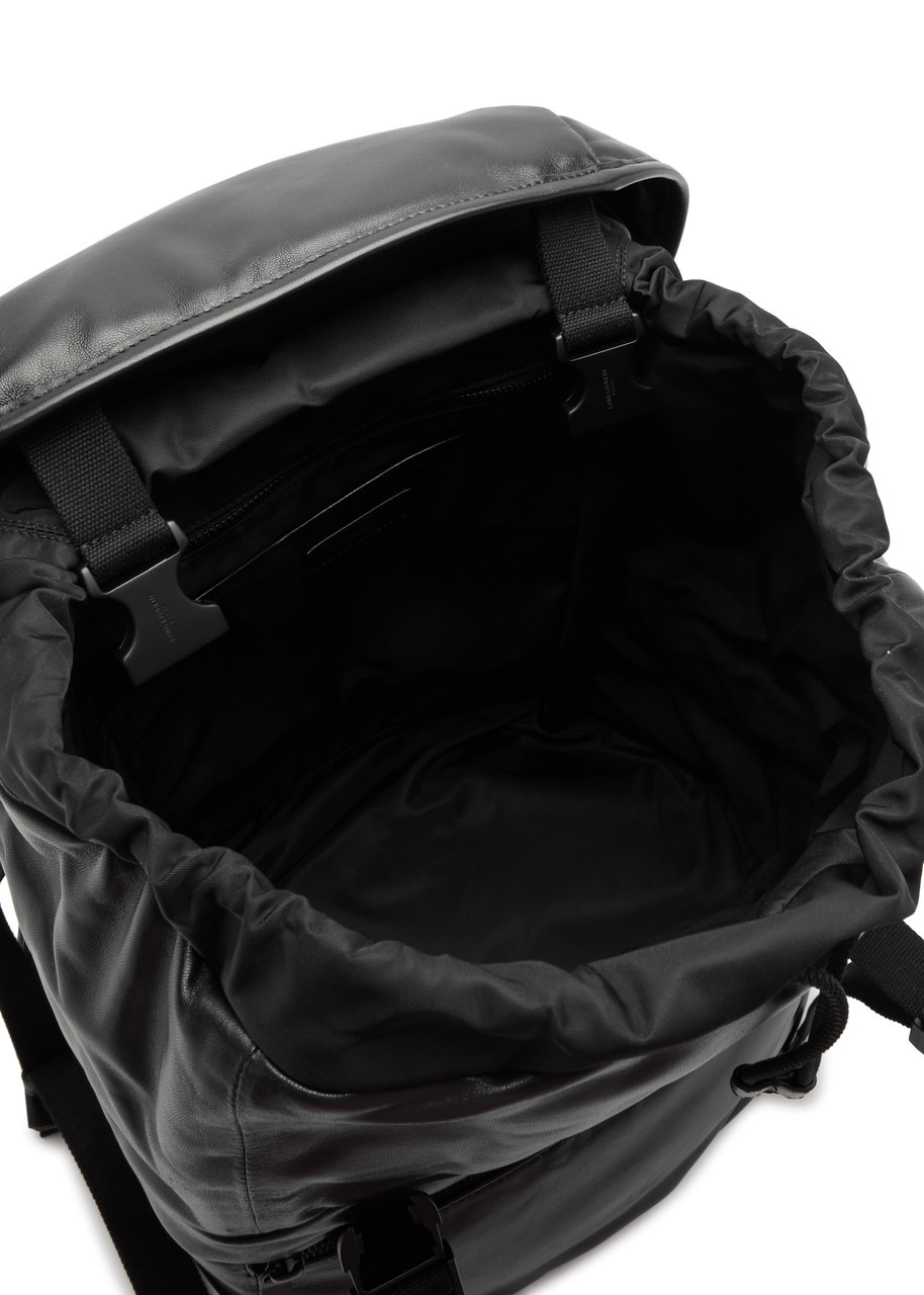 Logo leather backpack - 4