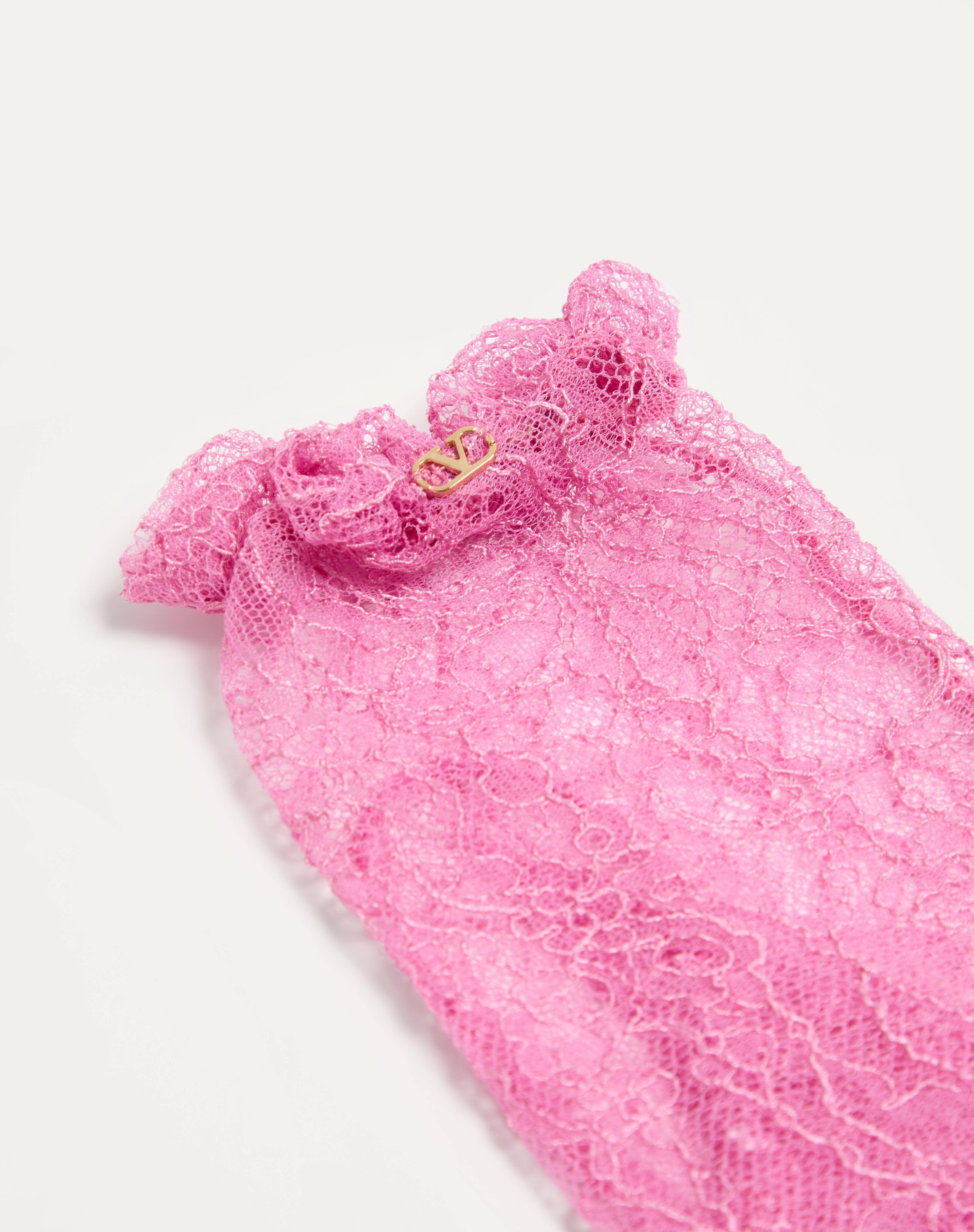 VLOGO SIGNATURE LACE GLOVES - 3