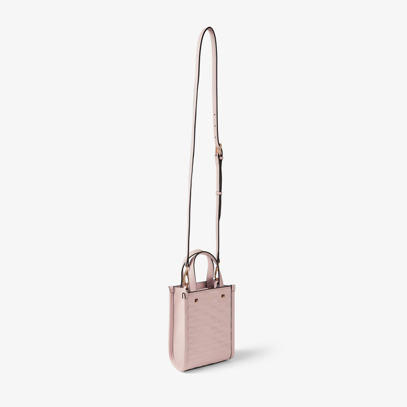 Mini N/S Tote
Macaron Diamond Embossed 3D Leather Mini Tote Bag 6