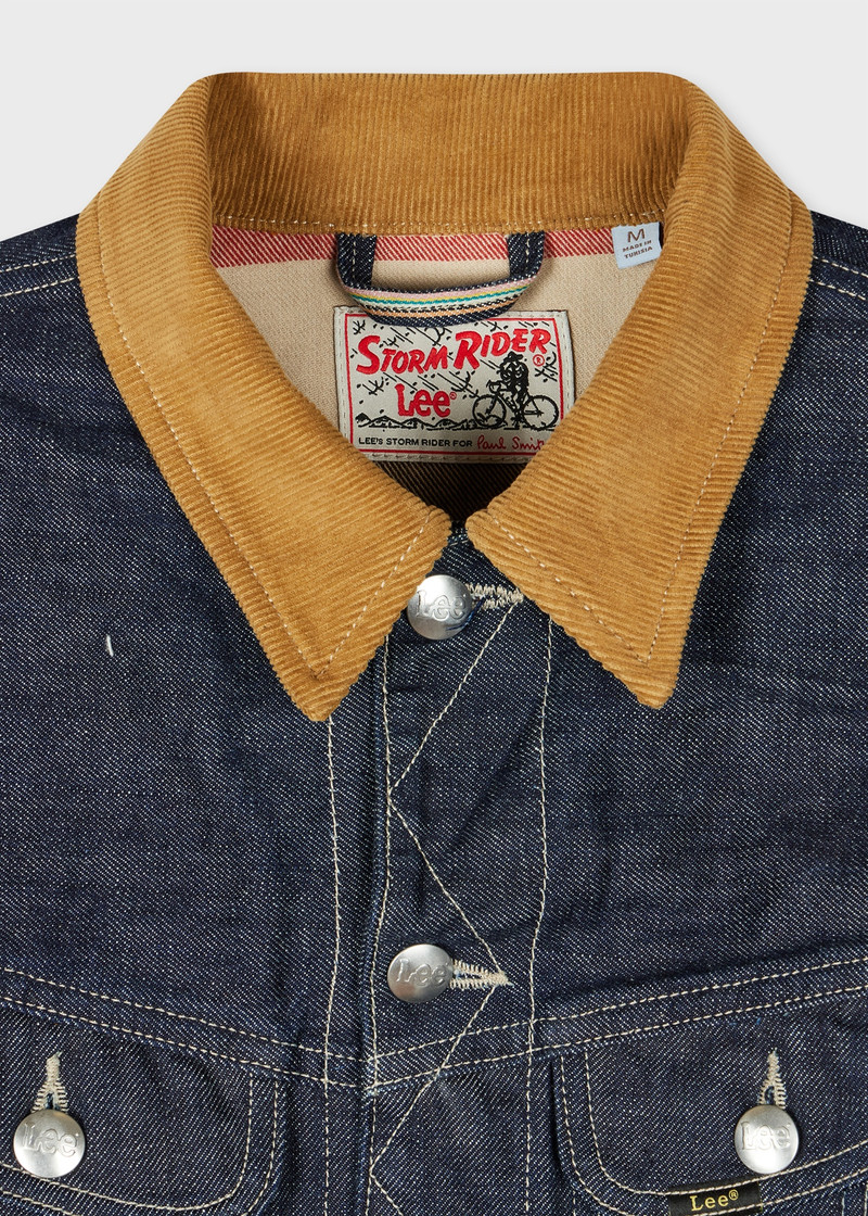Paul Smith Paul Smith + Lee® Indigo Selvedge Storm Rider Jacket outlook