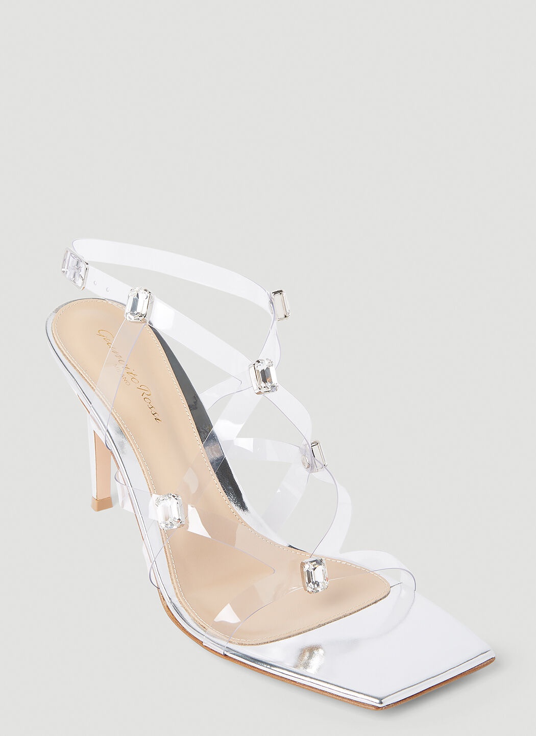Embellished Strappy Sandals - 5