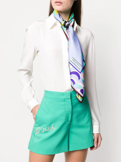 EMILIO PUCCI Burle Print Silk-Twill Square Scarf outlook