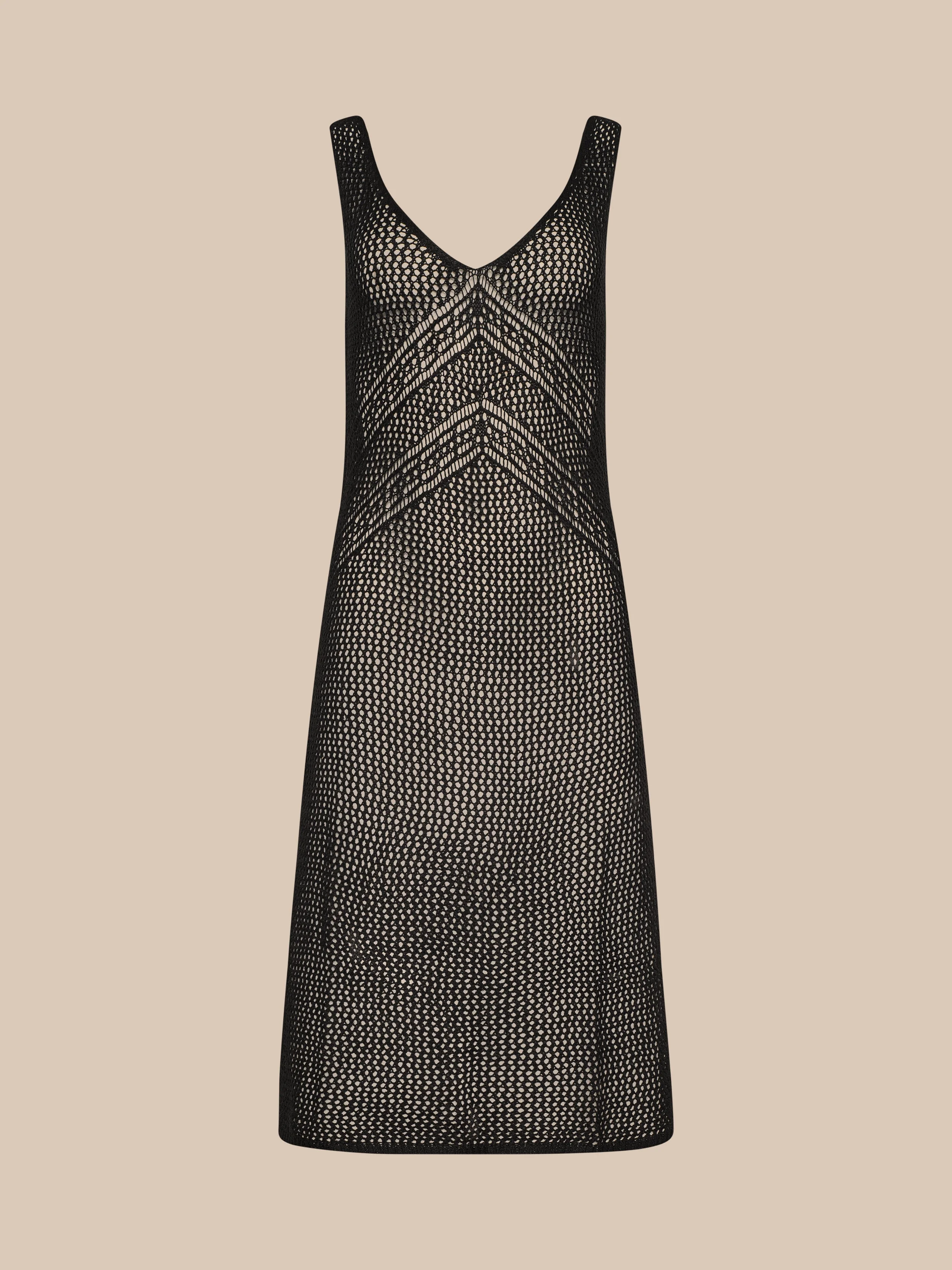 Pallas Crochet Cover-Up Dress - 1