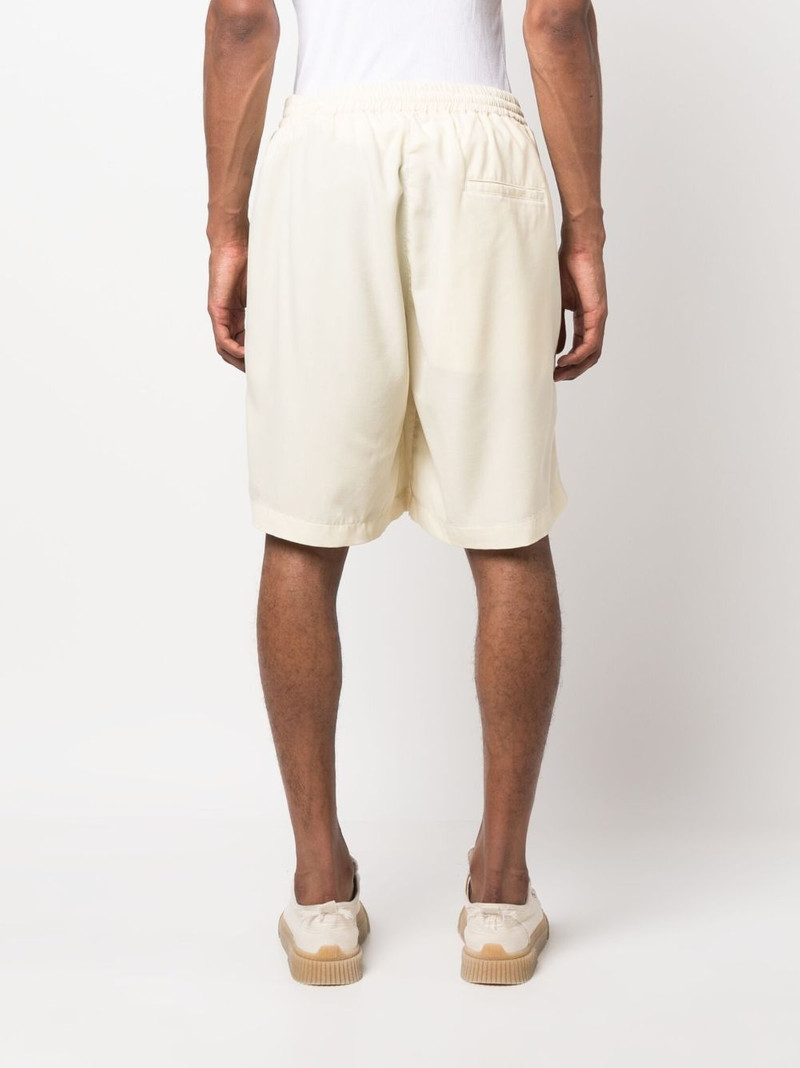 elasticated-waistband wool Bermuda shorts 4