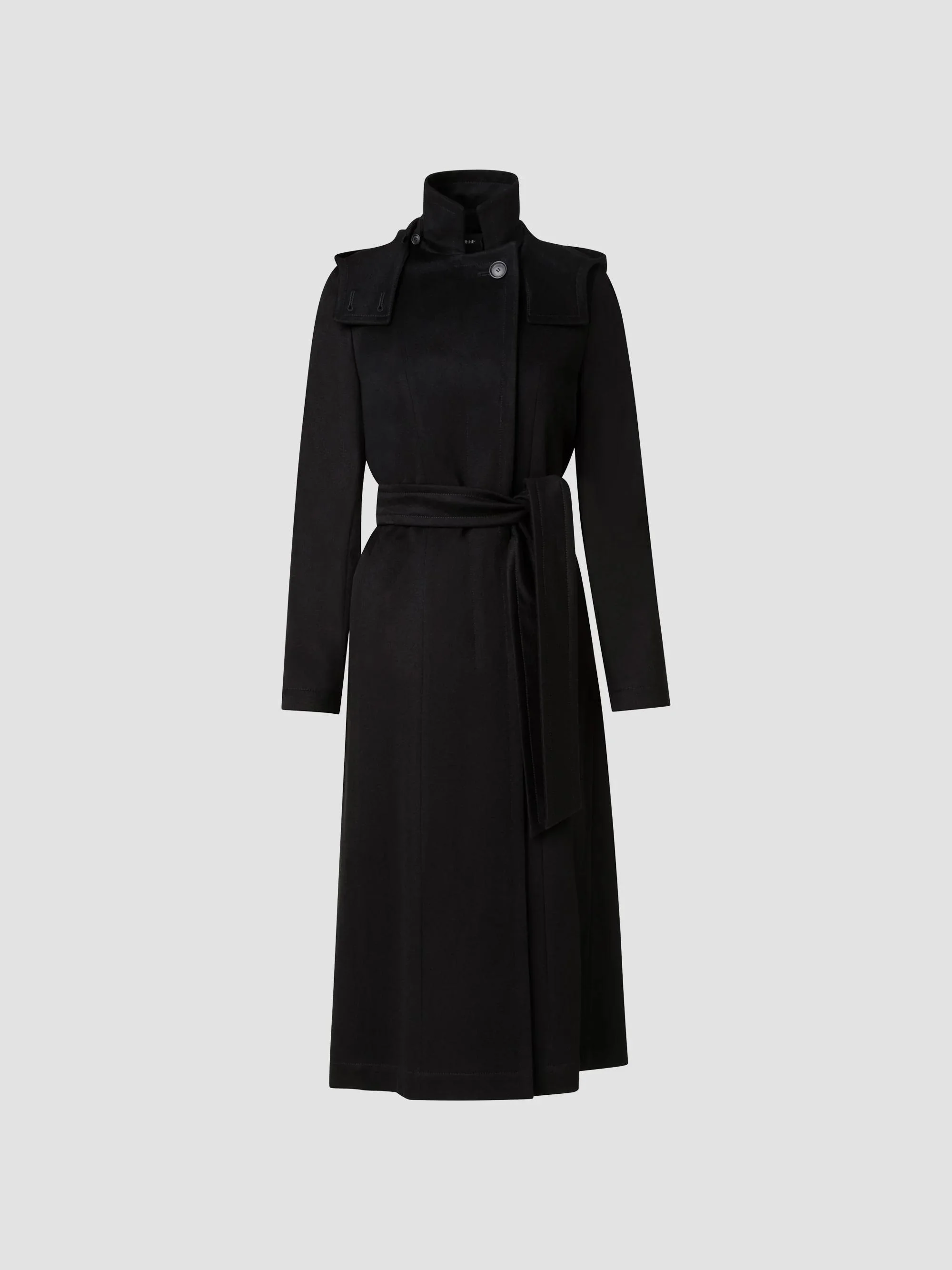 Women's Emotion Storm System Cashmere Coat - Black - 1