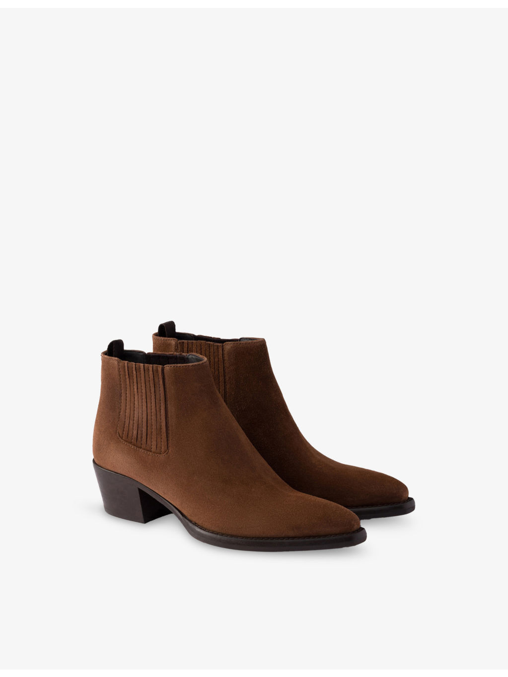 Ankle Suede Boots - 4