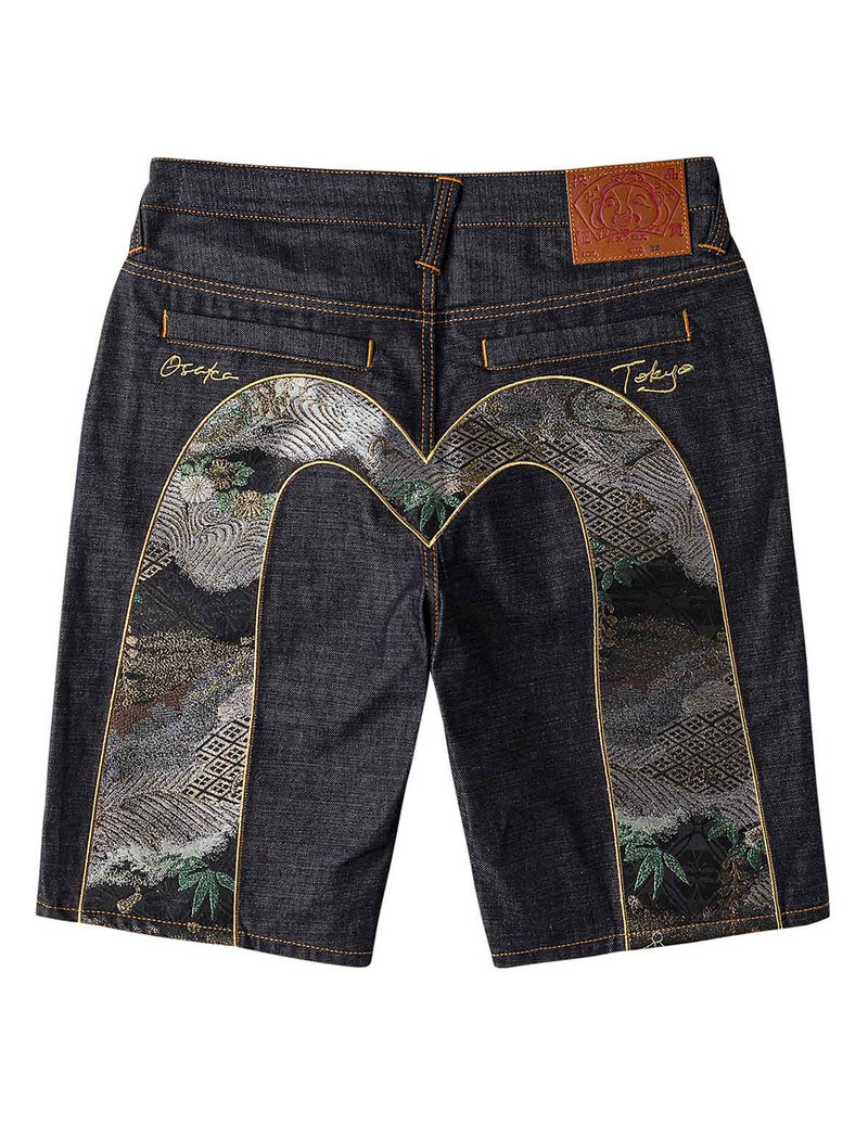 Daicock Brocade Denim Shorts 1