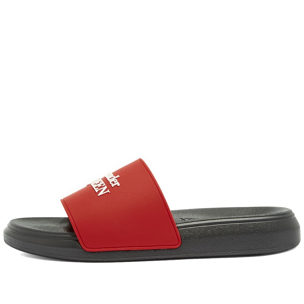 Alexander McQueen Logo Wedge Sole Pool Slide - 2