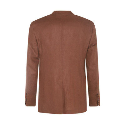 Dolce & Gabbana brown linen blazer outlook