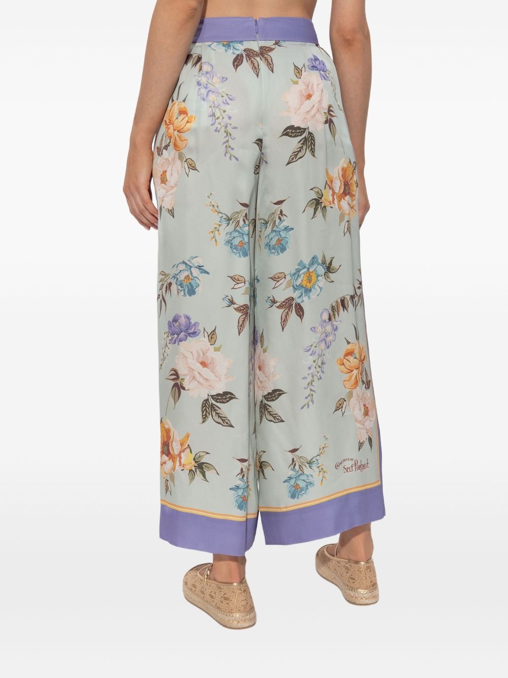 floral-print trousers - 4