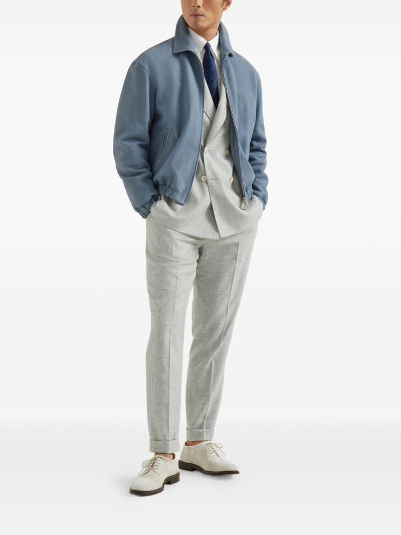 Brunello Cucinelli double-breasted blazer outlook