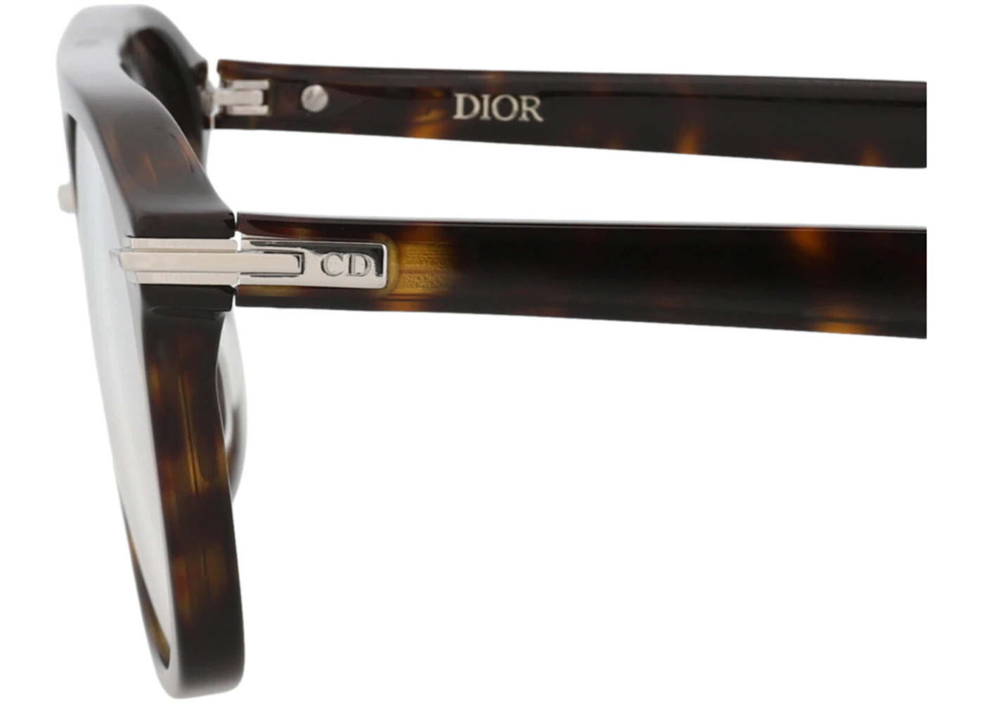 Dior Aviator-Frame Acetate Optical Frames Havana Havana Transparent (DM50037I-55-052) - 4