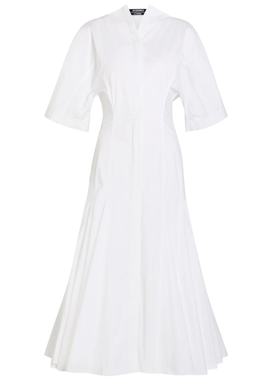 Jacquemus La Robe Moisson Cotton-poplin Midi Dress - 1
