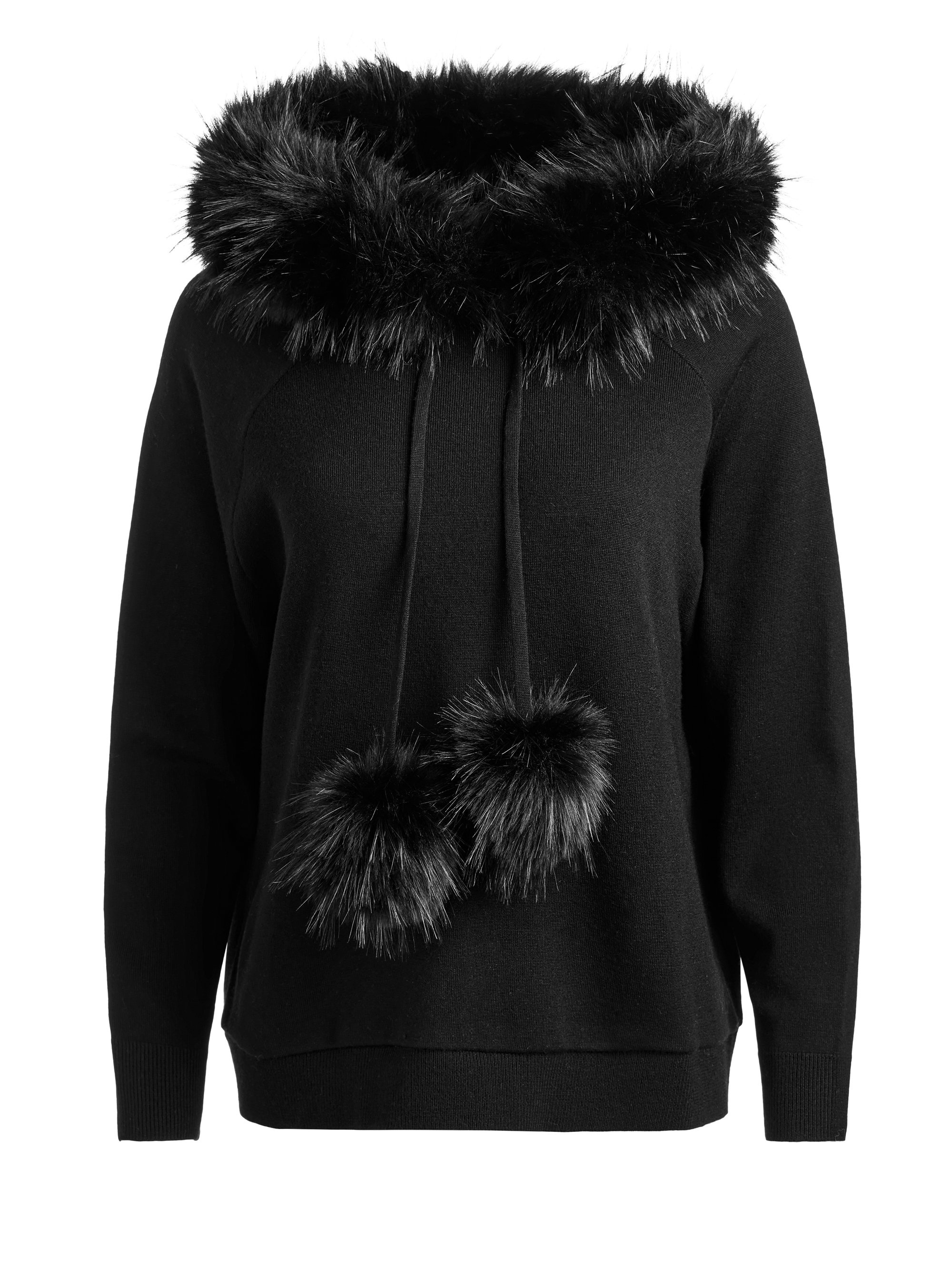 OSCAR HOODIE WITH FAUX FUR TRIM - 1