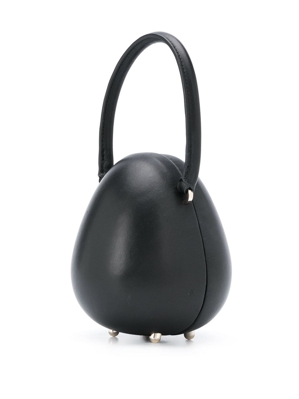 leather Egg clutch bag - 3