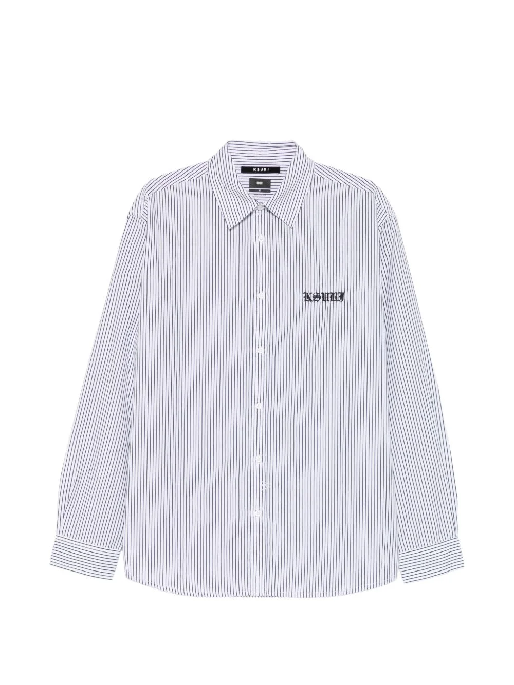 striped signature long-sleeved shirt - 1