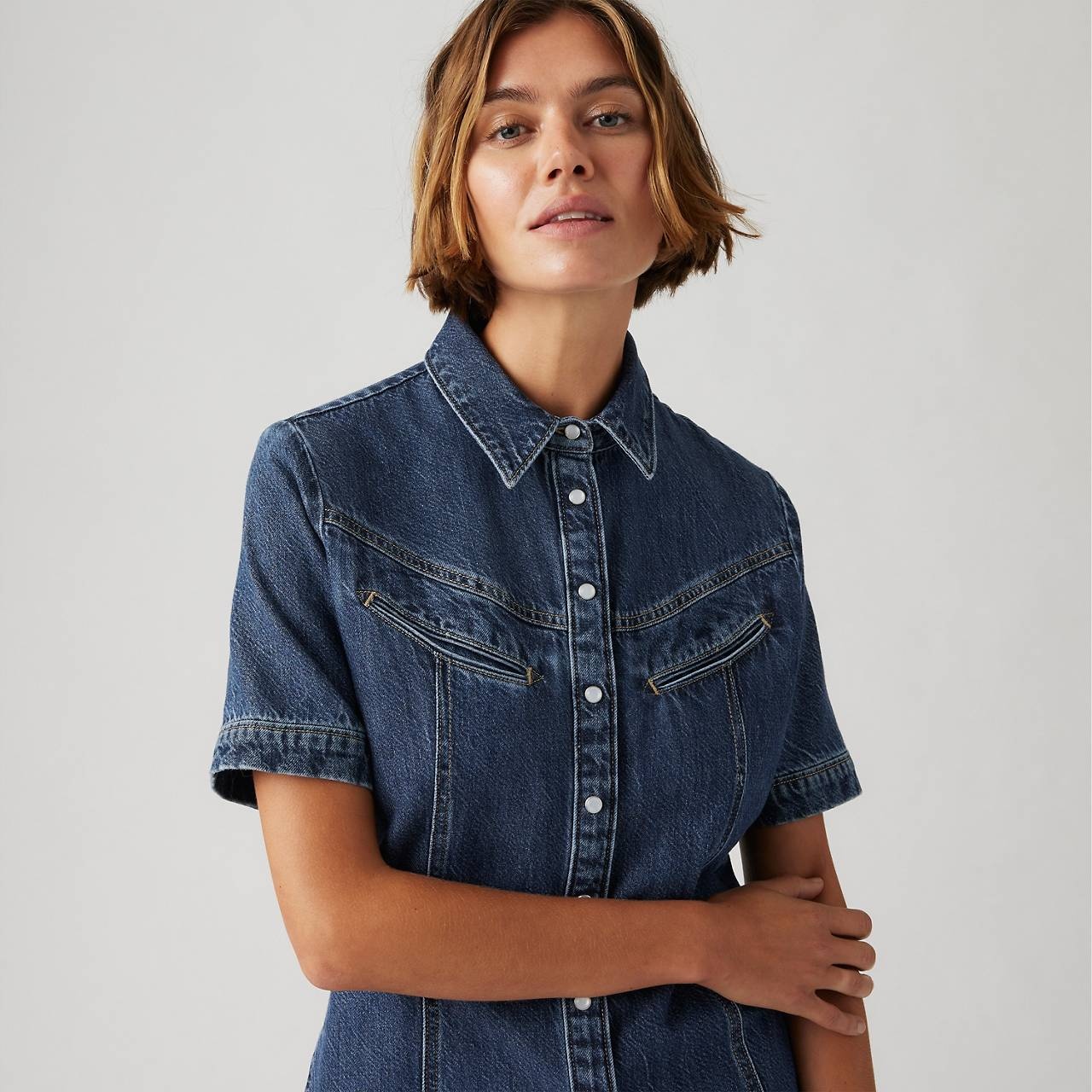 RINOA DENIM DRESS - 5