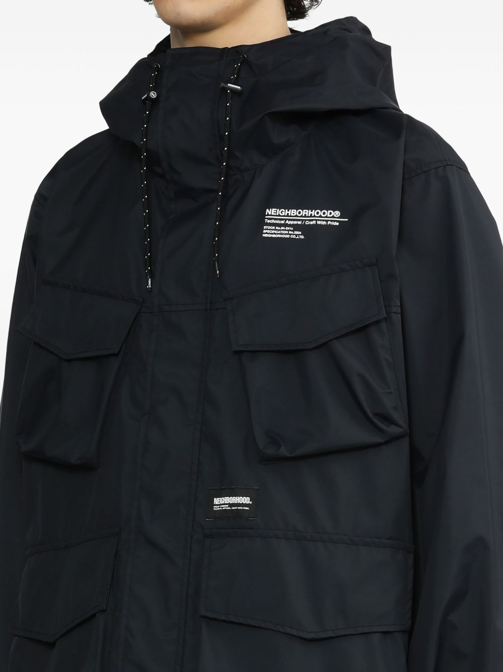 multi-pocket hooded jacket - 5