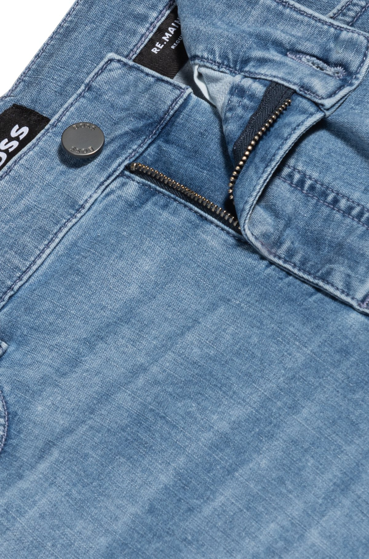MAINE REGULAR-FIT JEANS IN BLUE STRETCH DENIM - 6