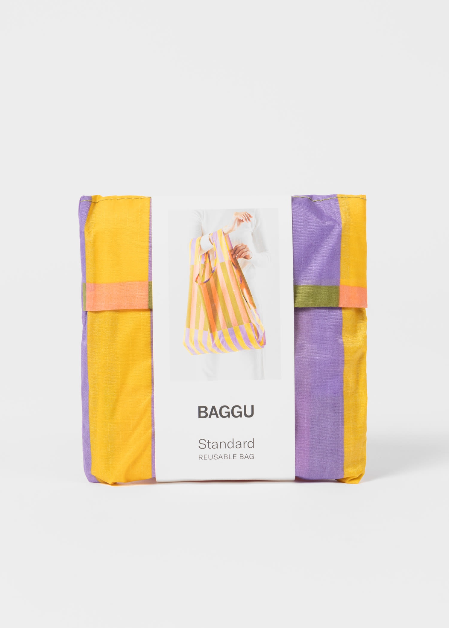 BAGGU Quilt Stripe Standard Reusable Bag - 2