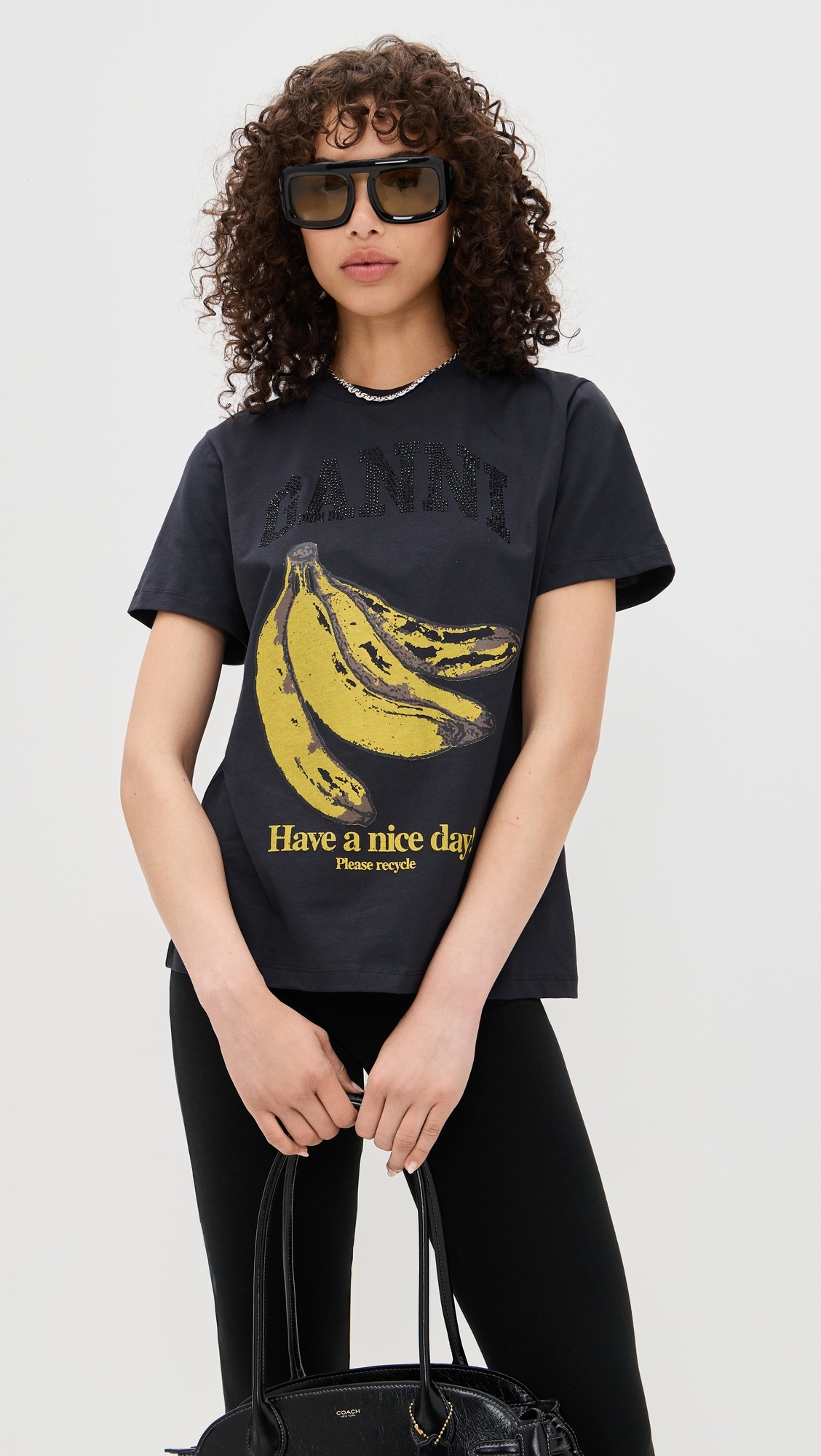 Basic Cotton Jersey Banana Relaxed Tee - 1