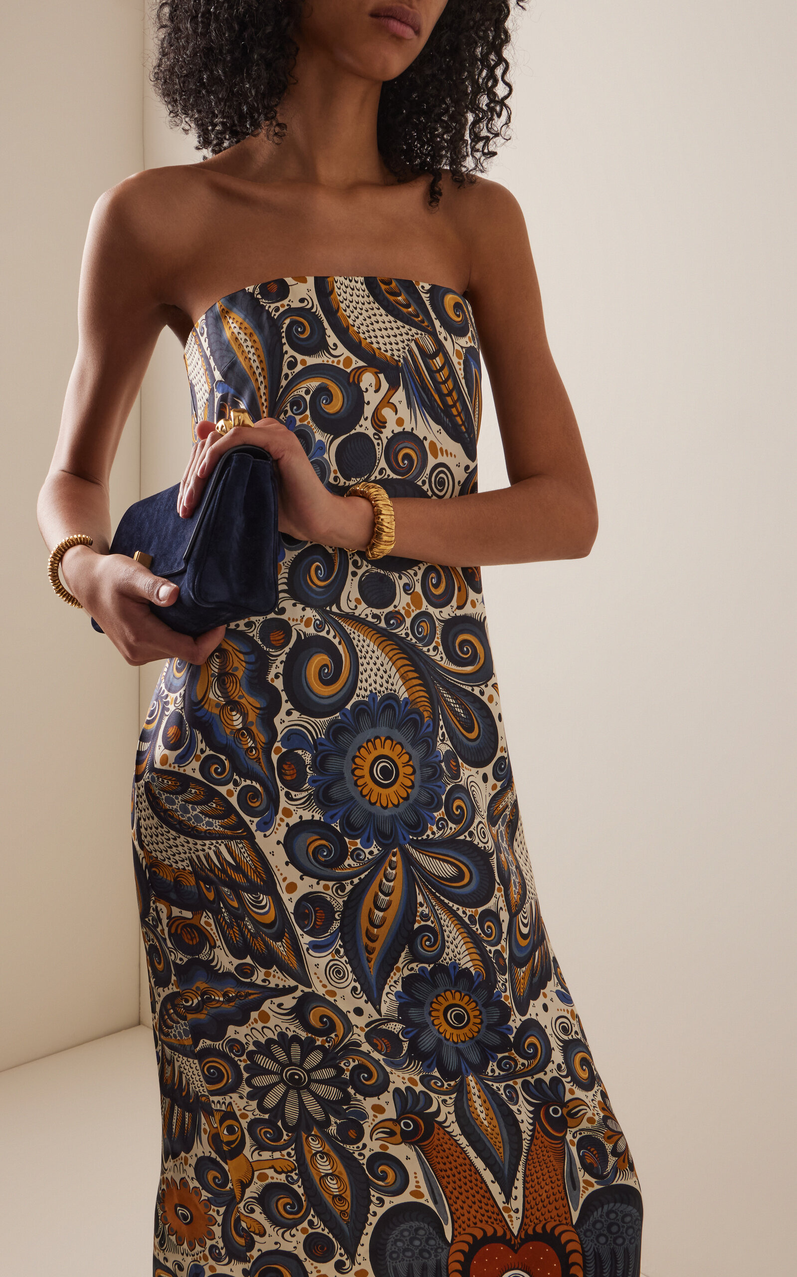 Exclusive Jose de Jesus Silk Dress multi - 4
