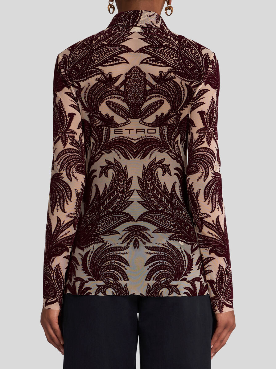 PAISLEY TULLE SHIRT - 4
