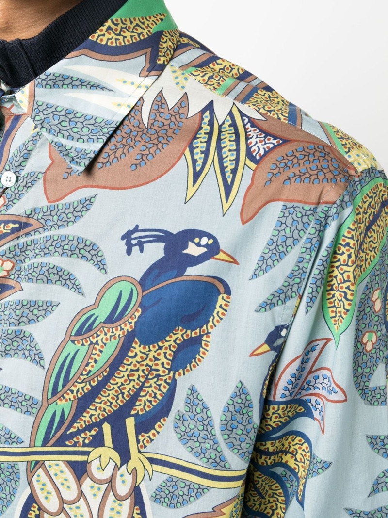 botanical-print cotton shirt 5