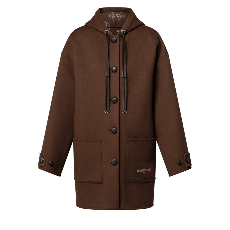 Hooded Button-Up Coat 1