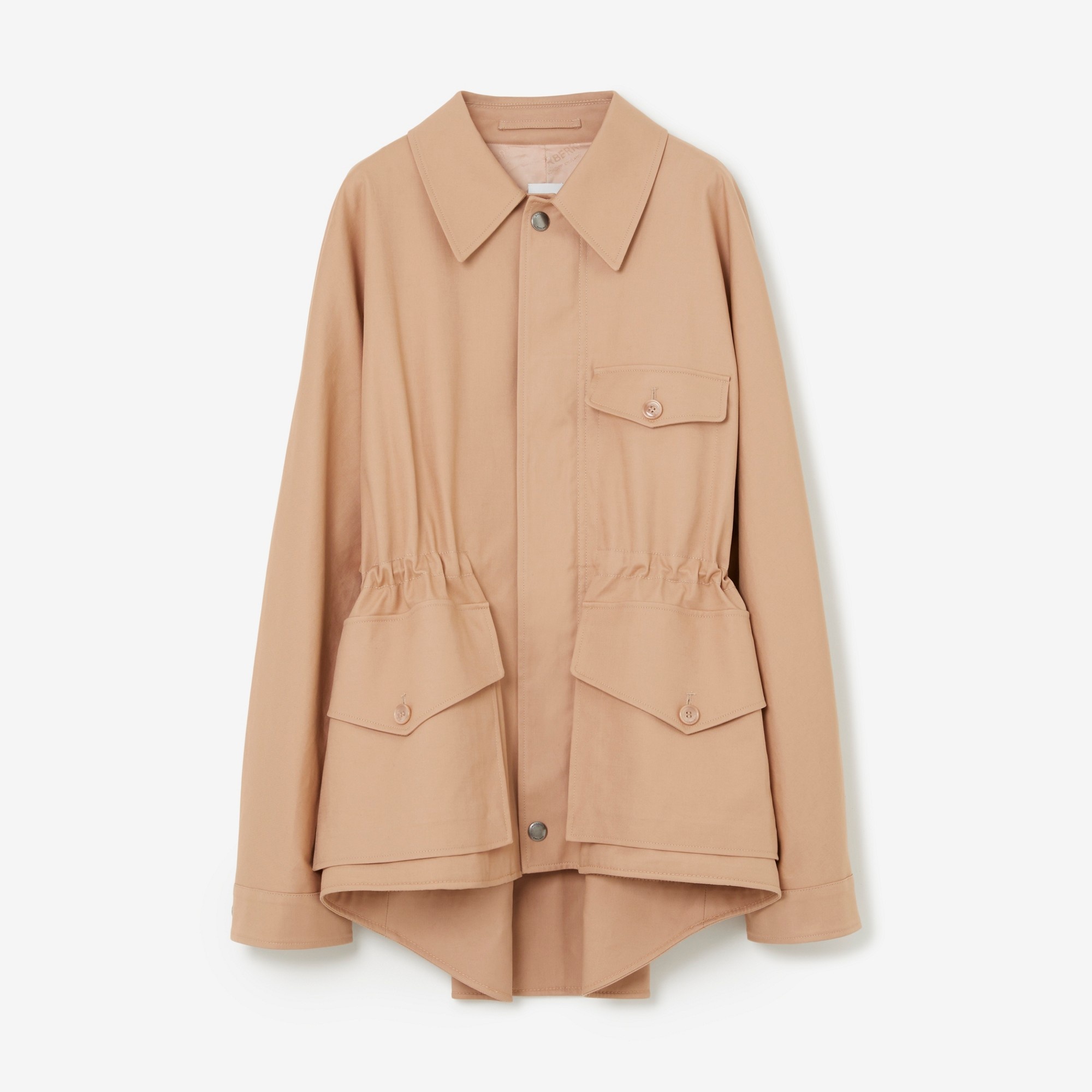 Cotton Gabardine Oversized Field Jacket - 1