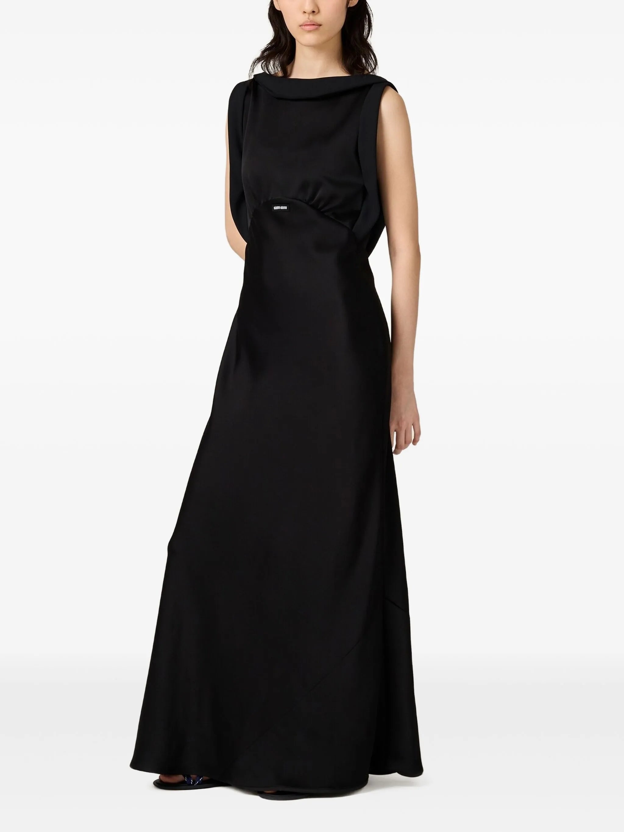 Miu Miu Satin Maxi Dress - 2
