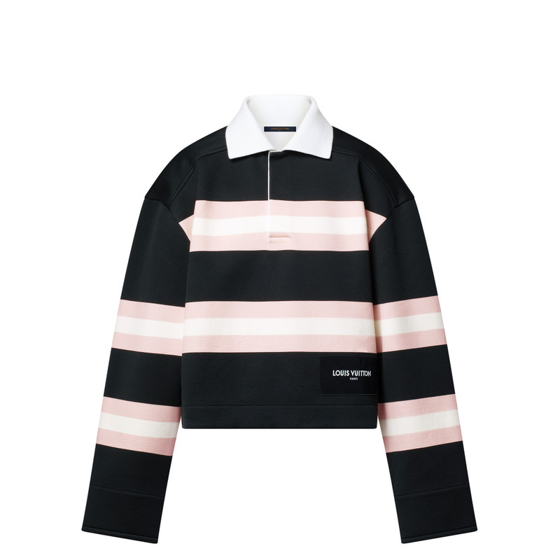 Chunky Stripes Polo Top 1