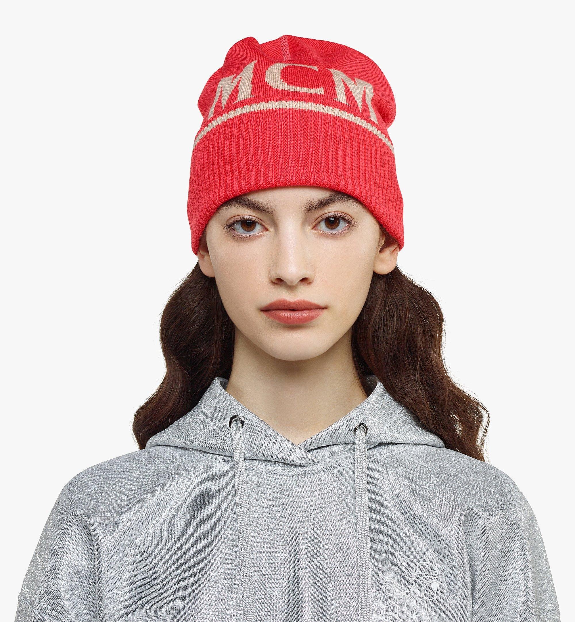 Intarsia Logo Wool Beanie - 2