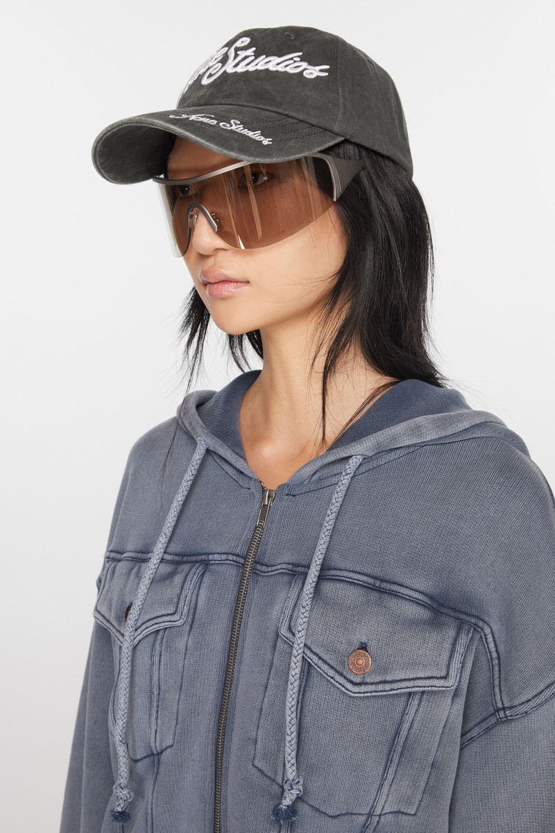 Acne Studios Logo cap - Faded black outlook