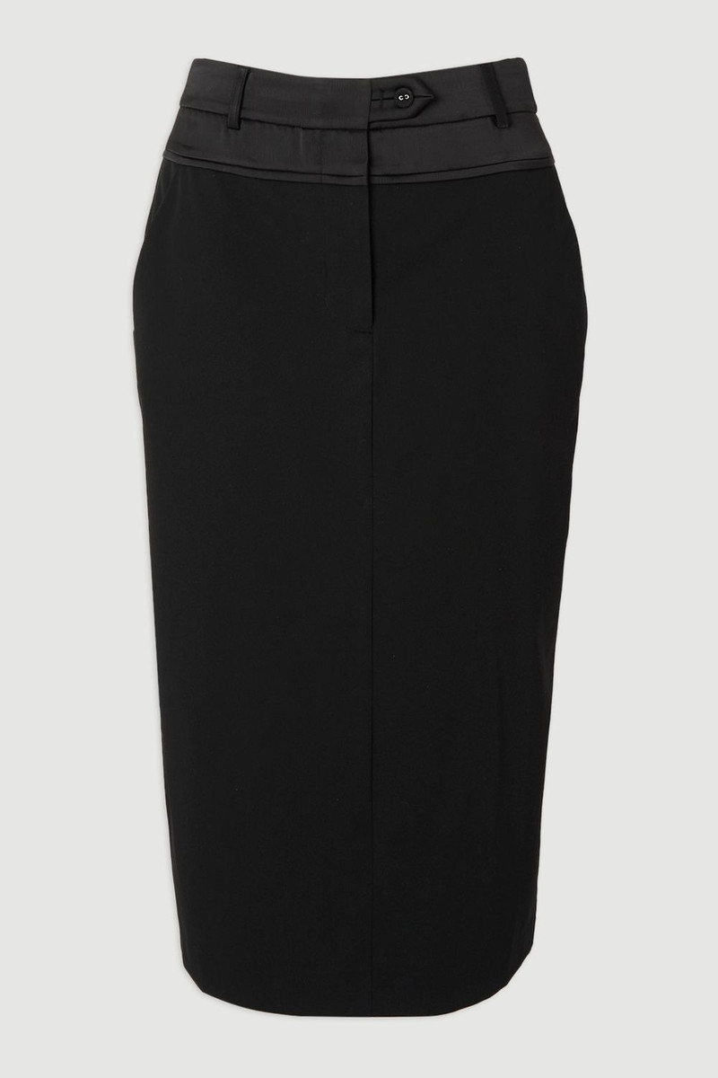Tailored Tux High Waisted Pencil Skirt 4