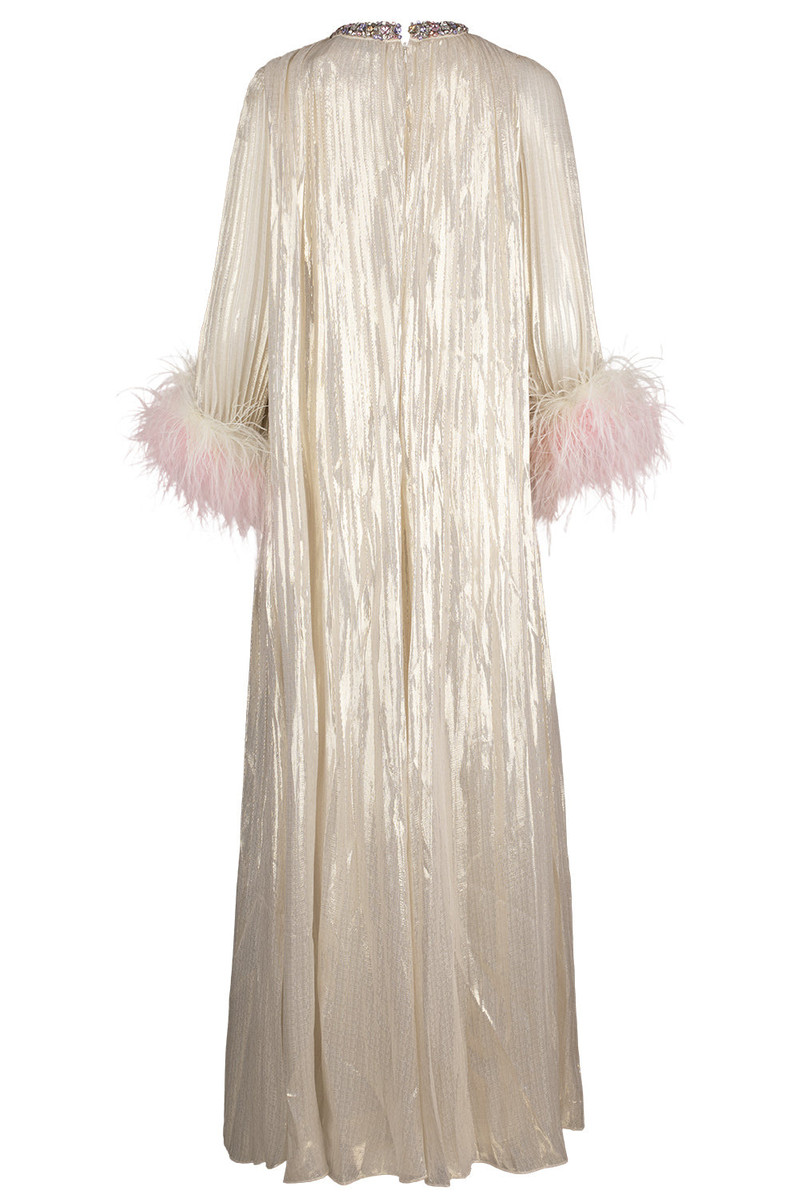 self-portrait Ombre Feather Maxi Dress outlook