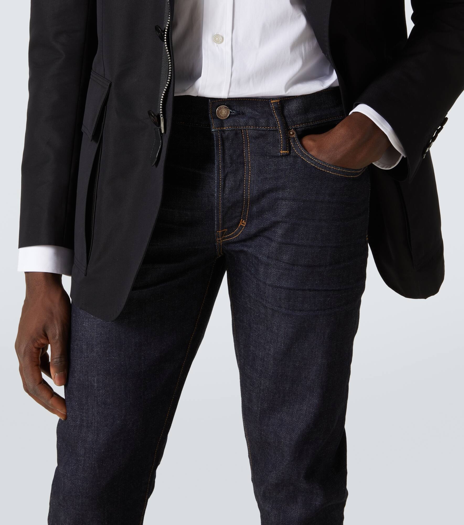 Mid-rise slim jeans - 5