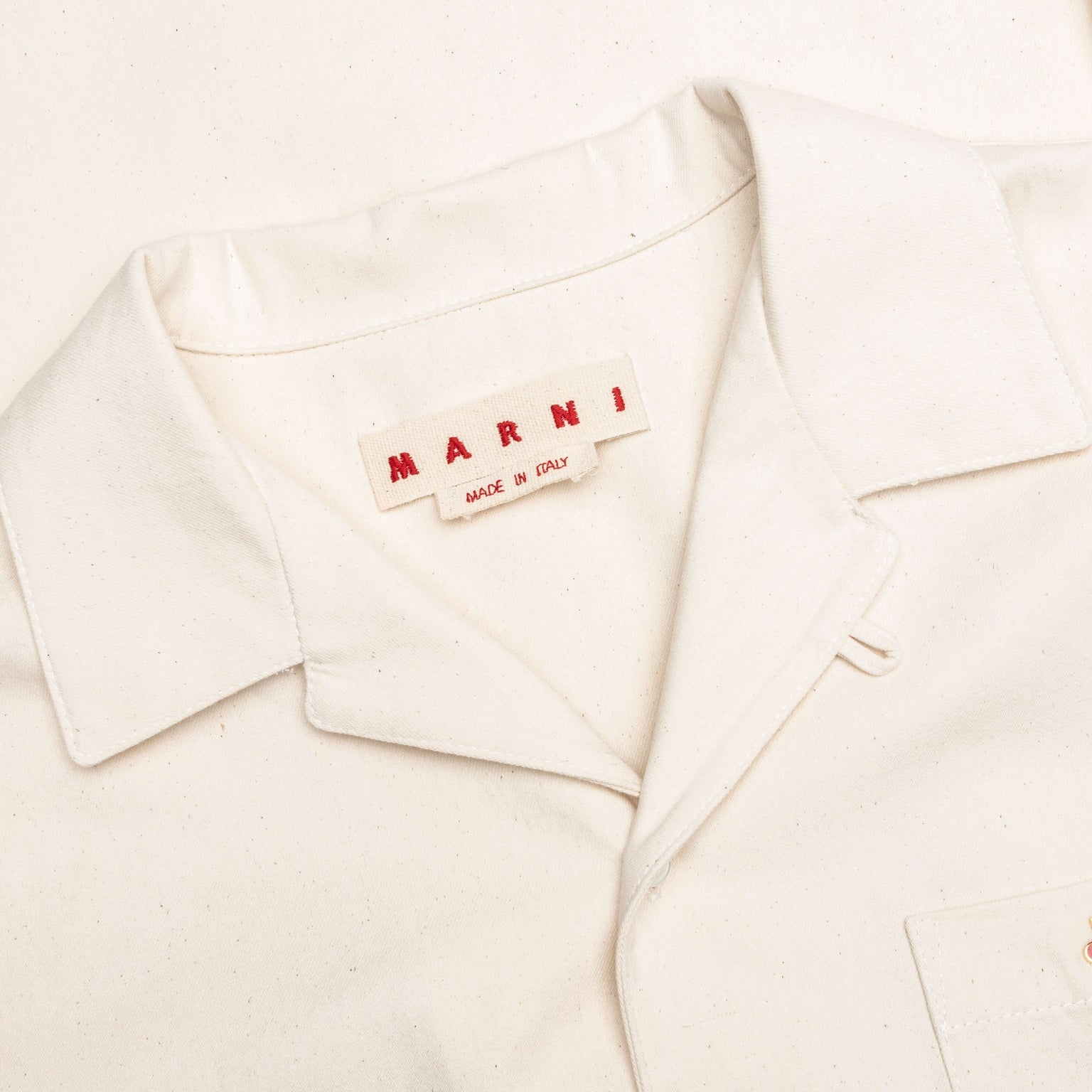 CREAM DENIM SHORT SLEEVE SHIRT WITH TRUNAKAROO PLAQUE - BONE - 3