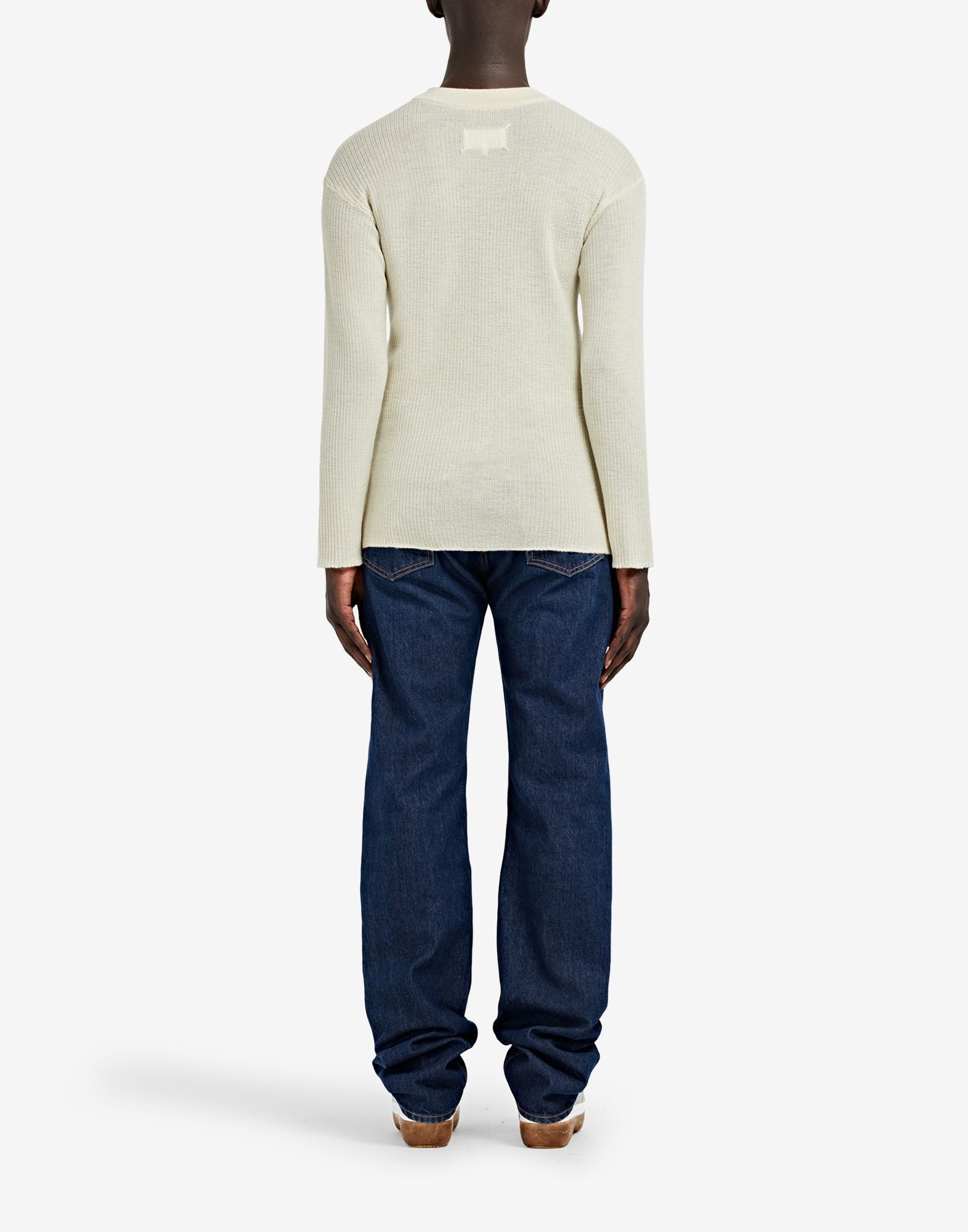 High neck ribbed sweater - 4