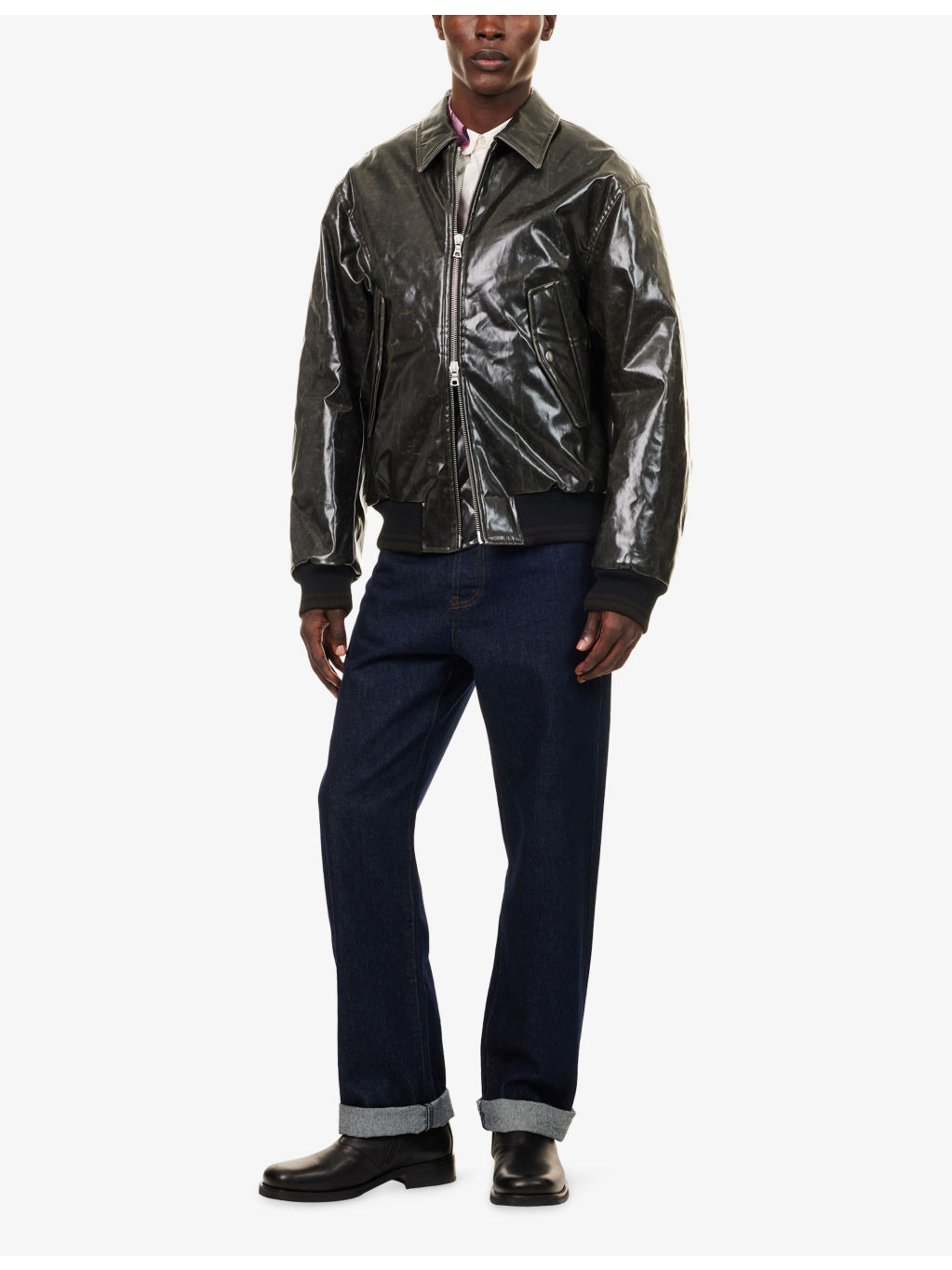 Venlo 2184 Long-Sleeve Coated-Cotton Blend Jacket - 2