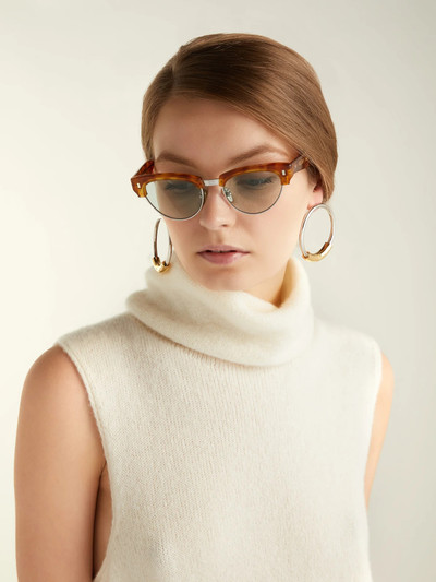 CELINE Cat-eye tortoiseshell-acetate sunglasses outlook