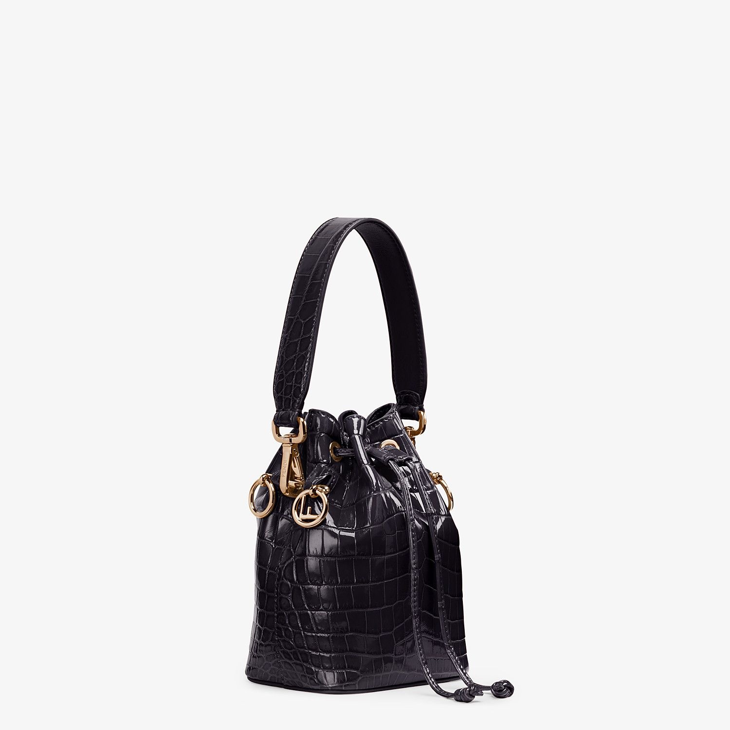 Mini-bag in black crocodile - 3