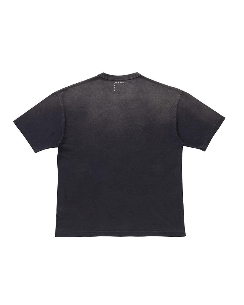 visvim JUMBO TEE S/S BTL DMGD BLACK outlook