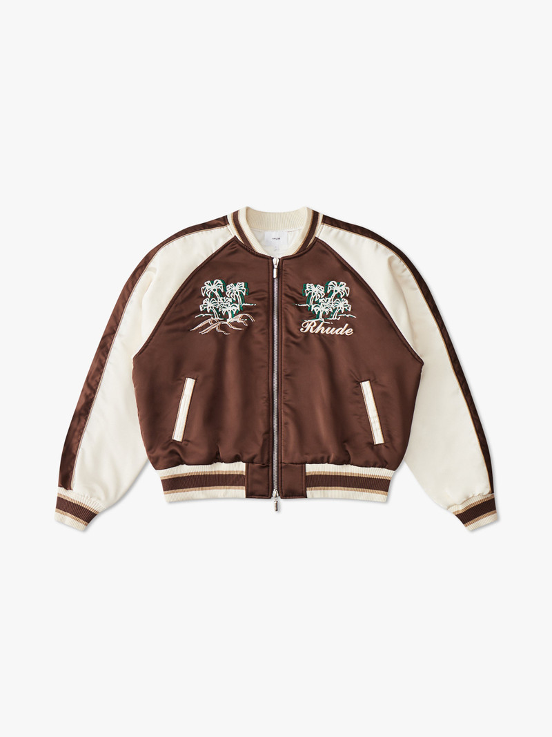 CREPE SATIN SOUVENIR JACKET - 1