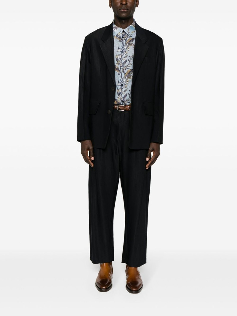 Etro botanical-print cotton shirt outlook