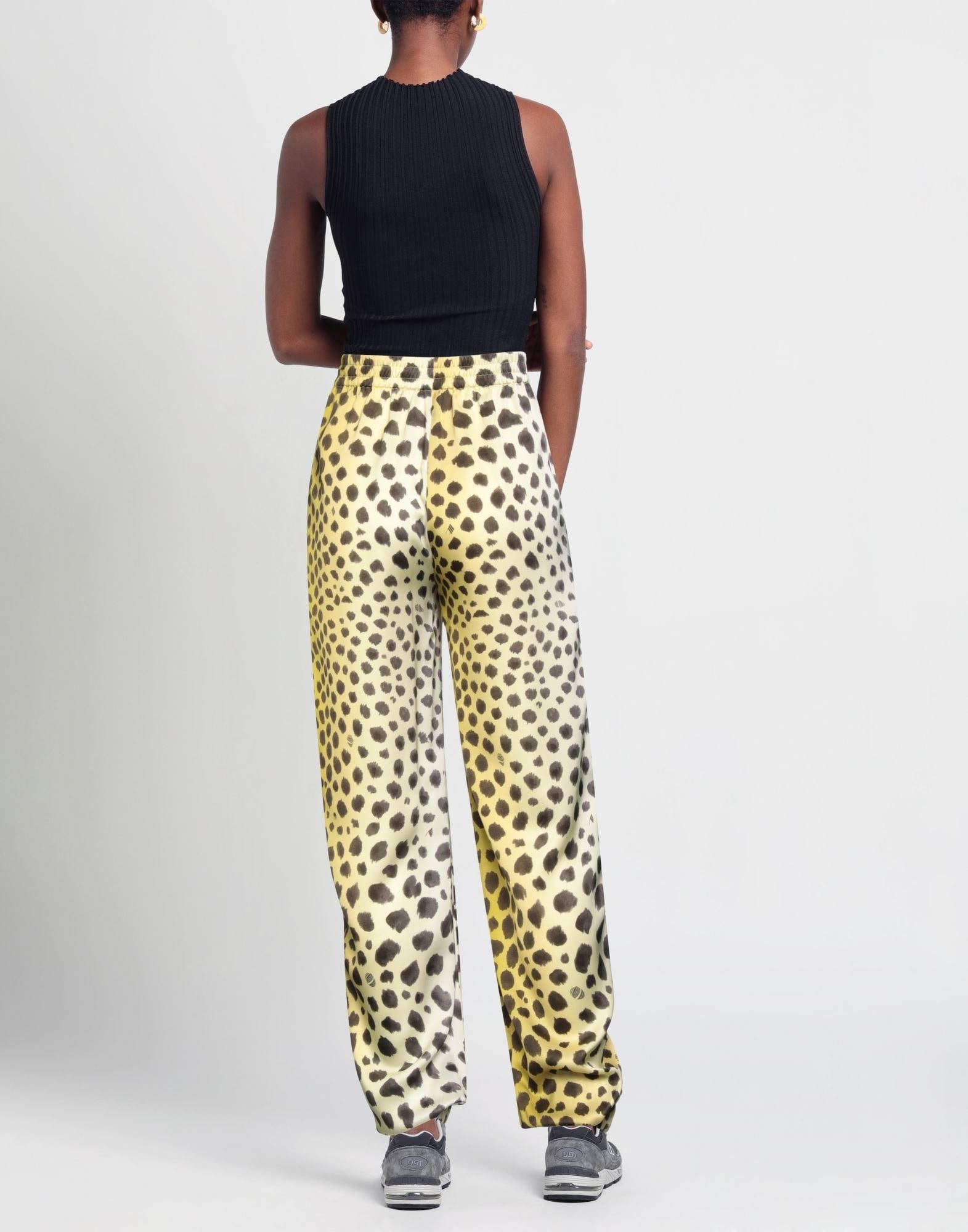 Light yellow Women's Casual Pants - 3