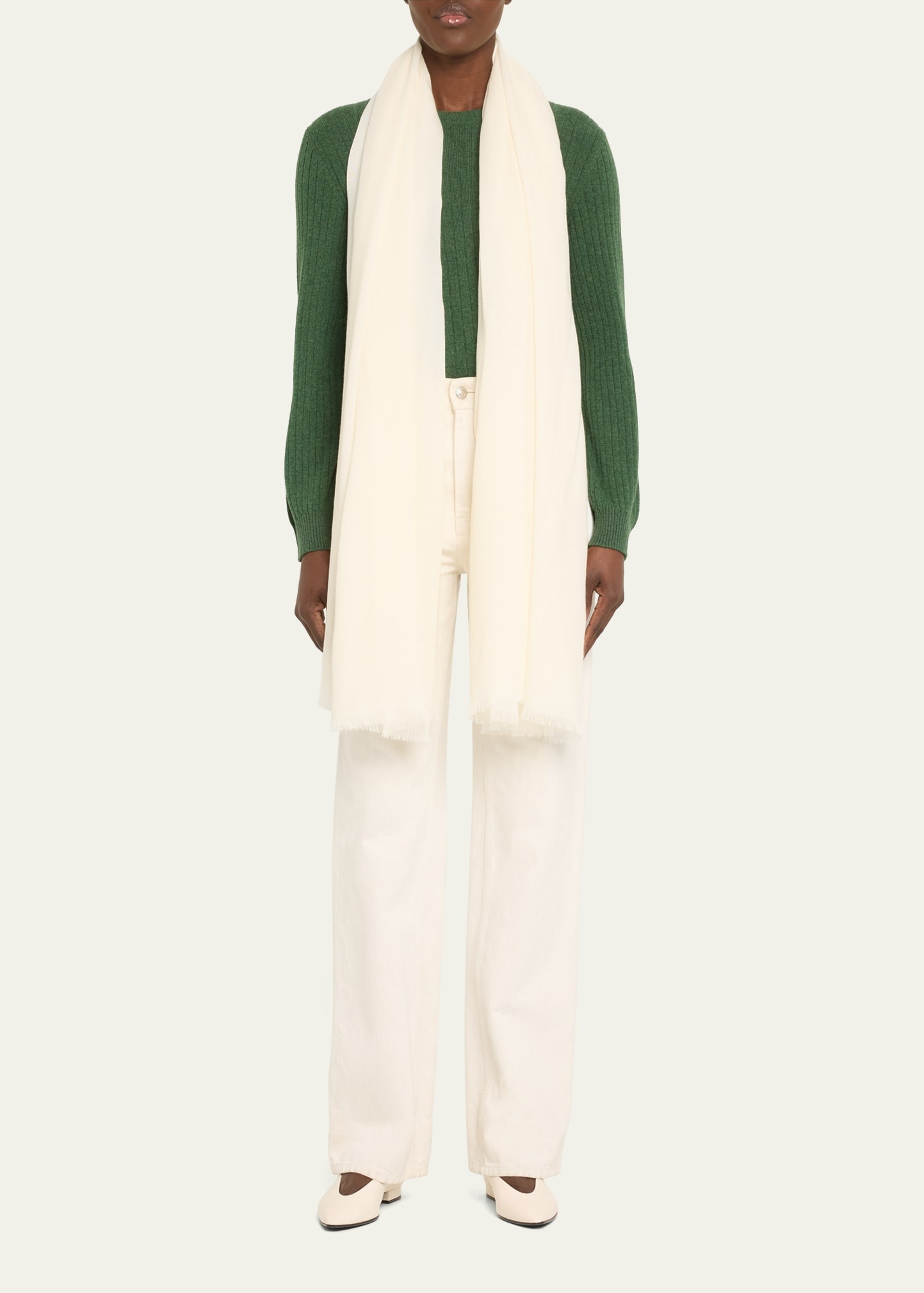 Jacquard Cashmere Maxi Stole - 2