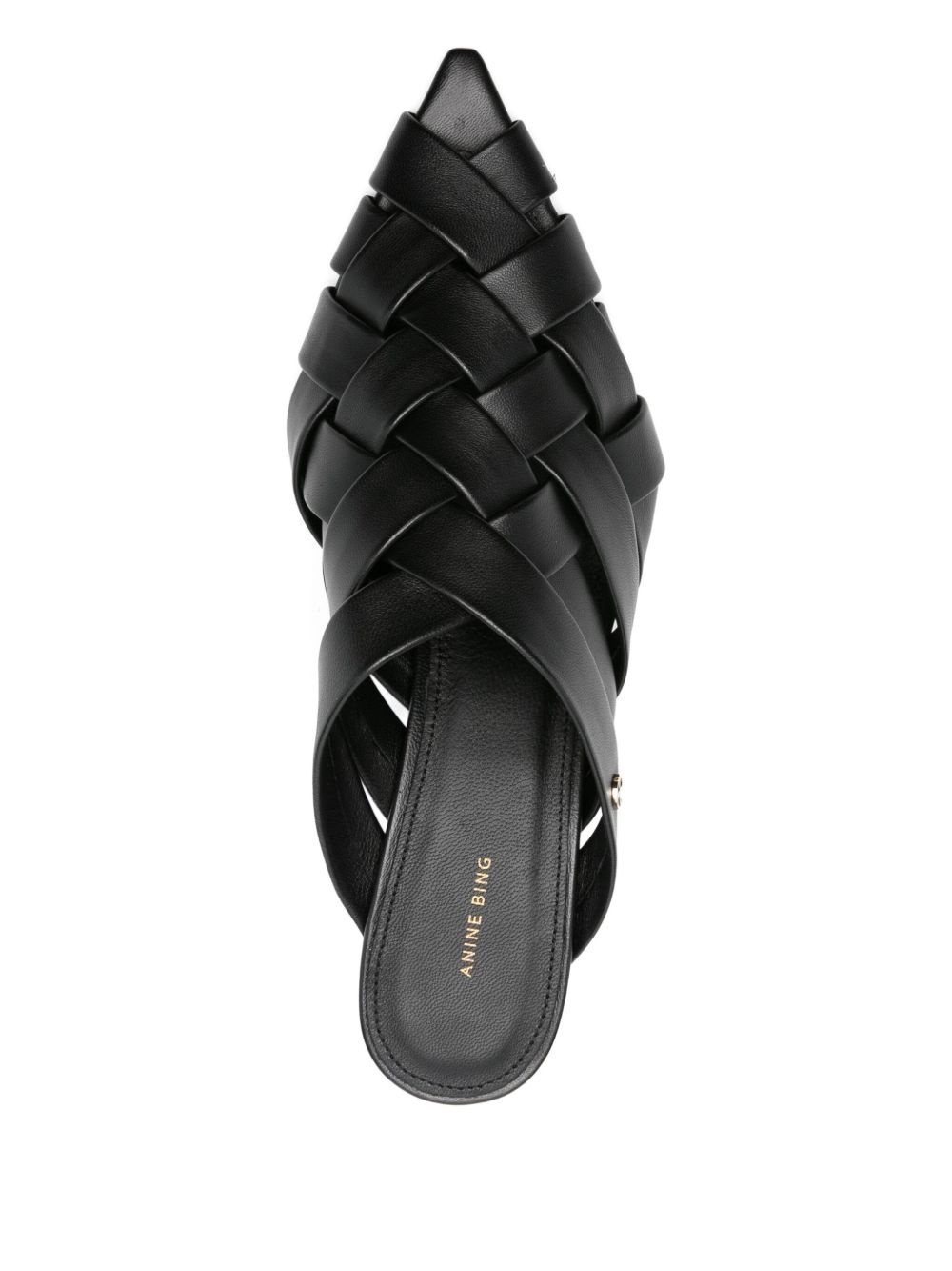 55mm Eve woven leather mules - 4