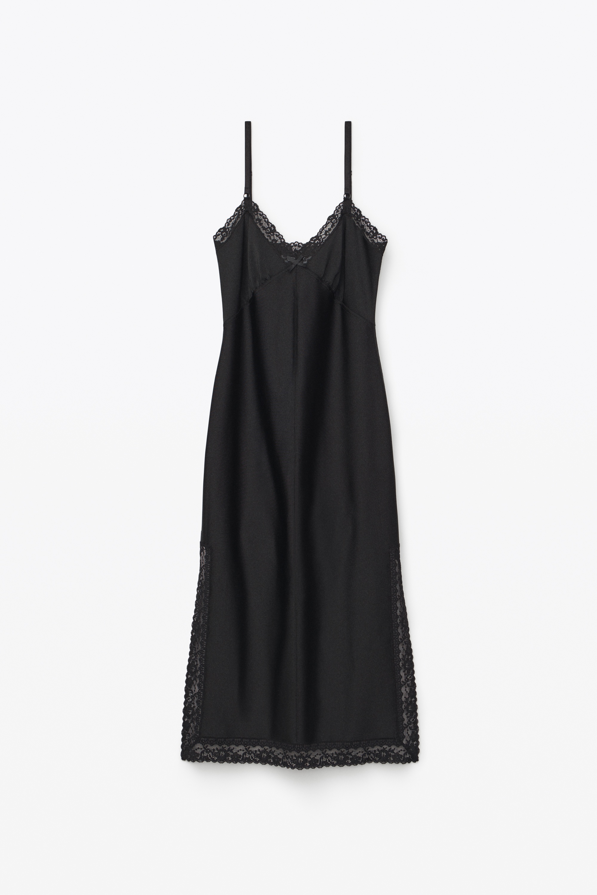 LACE SLIP DRESS IN ACTIVE STRETCH LYCRA - 1