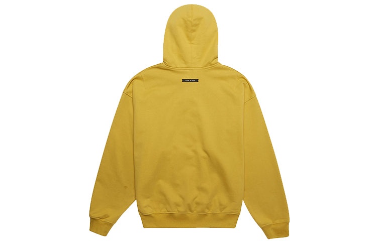 Fear of God Essentials Everyday Henley hooded Button Unisex Yellow FOG-FW19-22 - 3